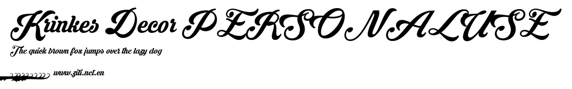 Krinkes Decor PERSONAL USE.ttf字體轉換器圖片