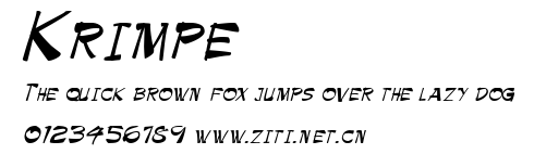 Krimpe.ttf字體轉換器圖片