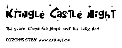 Kringle Castle Night.ttf字體轉換器圖片