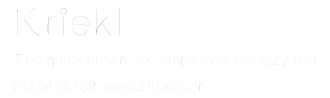 Kriekl.ttf字體轉換器圖片