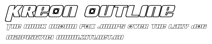 Kreon Outline.ttf字體轉換器圖片