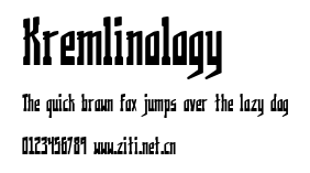 Kremlinology.ttf字體轉換器圖片