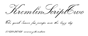 KremlinScriptTwo.ttf字體轉換器圖片