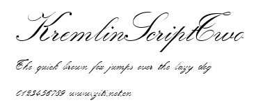 KremlinScriptTwo.ttf字體轉換器圖片