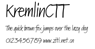 KremlinCTT.ttf字體轉換器圖片