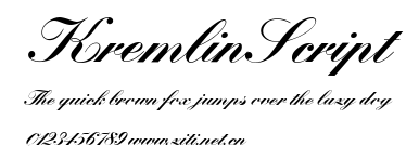 KremlinScript.ttf字體轉換器圖片