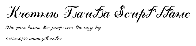 Kremlin Tsaritsa Script Italic.ttf字體轉換器圖片