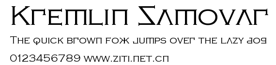 Kremlin Samovar.ttf字體轉換器圖片