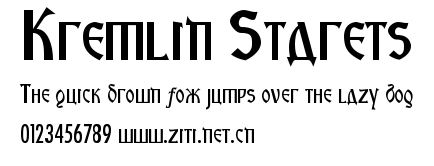 Kremlin Starets.ttf字體轉換器圖片
