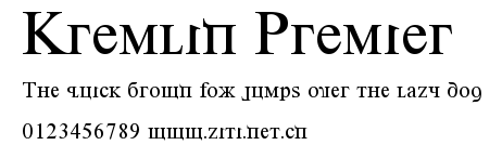 Kremlin Premier.ttf字體轉換器圖片