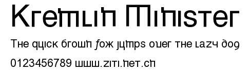 Kremlin Minister.ttf字體轉換器圖片