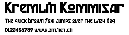 Kremlin Kommisar.ttf字體轉換器圖片