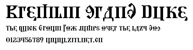 Kremlin Grand Duke.ttf字體轉換器圖片