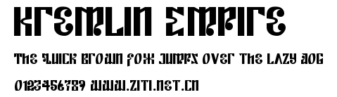 Kremlin Empire.ttf字體轉換器圖片