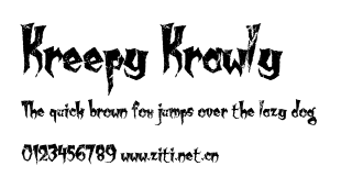 Kreepy Krawly.ttf字體轉換器圖片