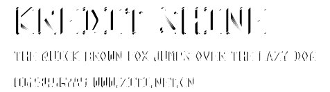 Kredit Shine.ttf字體轉換器圖片