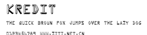 Kredit.ttf字體轉換器圖片
