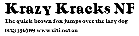 Krazy Kracks NF.ttf字體轉換器圖片