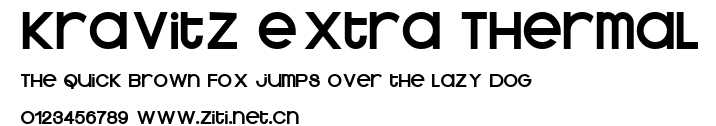 Kravitz Extra Thermal.ttf字體轉換器圖片