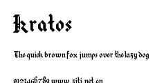 Kratos.ttf字體轉換器圖片