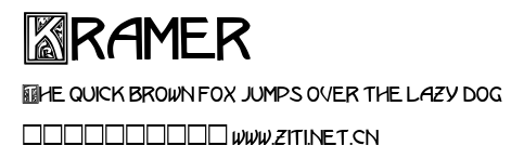 Kramer.ttf字體轉換器圖片
