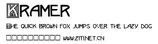 Kramer.ttf字體轉換器圖片