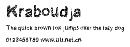Kraboudja.ttf字體轉換器圖片