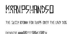 KrampsHandso.ttf字體轉換器圖片