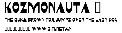 Kozmonauta 2.ttf字體轉換器圖片