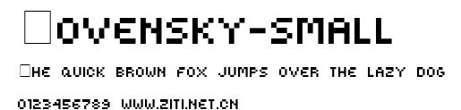 Kovensky-small.ttf字體轉換器圖片