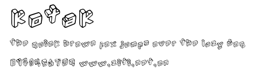Kotak.ttf字體轉換器圖片