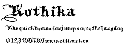 Kothika.ttf字體轉換器圖片