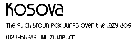 Kosova.ttf字體轉換器圖片
