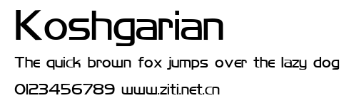 Koshgarian.ttf字體轉換器圖片