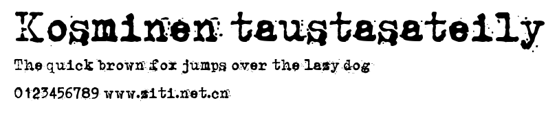 Kosminen taustasateily.ttf字體轉換器圖片