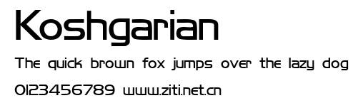 Koshgarian.ttf字體轉換器圖片
