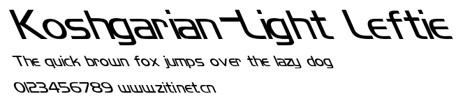 Koshgarian-Light Leftie.ttf字體轉換器圖片