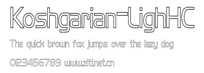 Koshgarian-LighHC.ttf字體轉換器圖片