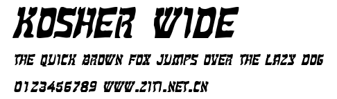 Kosher Wide.ttf字體轉換器圖片