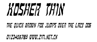 Kosher Thin.ttf字體轉換器圖片