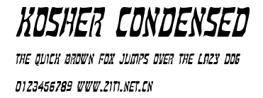 Kosher Condensed.ttf字體轉換器圖片