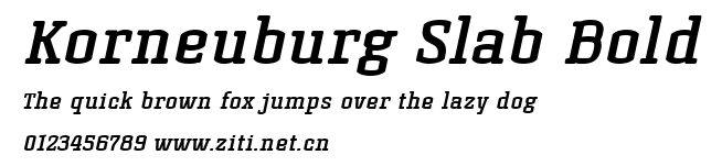 Korneuburg Slab Bold.ttf字體轉換器圖片