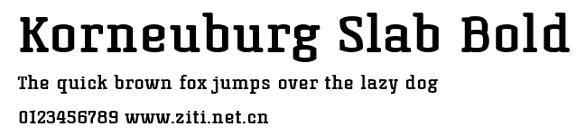 Korneuburg Slab Bold.ttf字體轉換器圖片