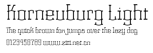 Korneuburg Light.ttf字體轉換器圖片