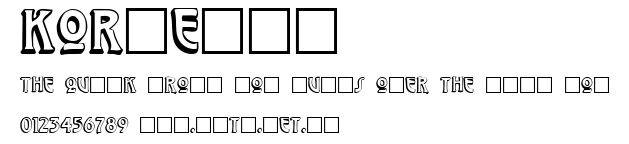 Kornelia.ttf字體轉換器圖片