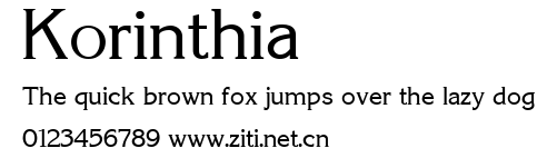 Korinthia.ttf字體轉換器圖片