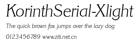 KorinthSerial-Xlight.ttf字體轉換器圖片