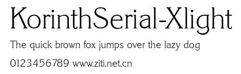 KorinthSerial-Xlight.ttf字體轉換器圖片