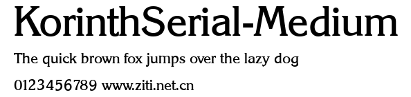 KorinthSerial-Medium.ttf字體轉換器圖片