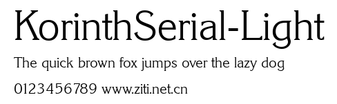 KorinthSerial-Light.ttf字體轉換器圖片
